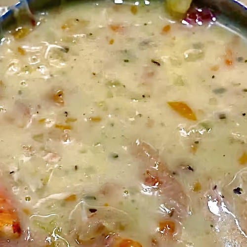 Lobster Bisque Soup.